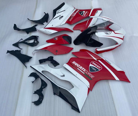 Ducati 1199 (2011-2014) White, Red & Black Fairings