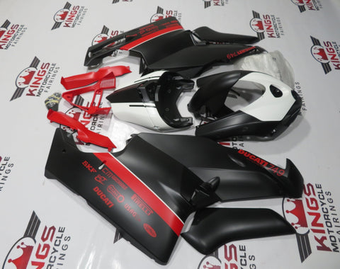 Ducati 749 (2003-2004) Matte Black, Red & White Fairings