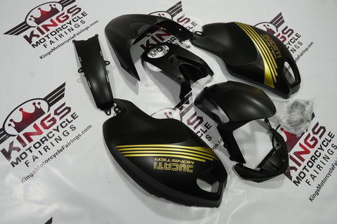 DUCATI MONSTER 696/796/1100 (2009-2016) MATTE BLACK & GOLD FAIRINGS