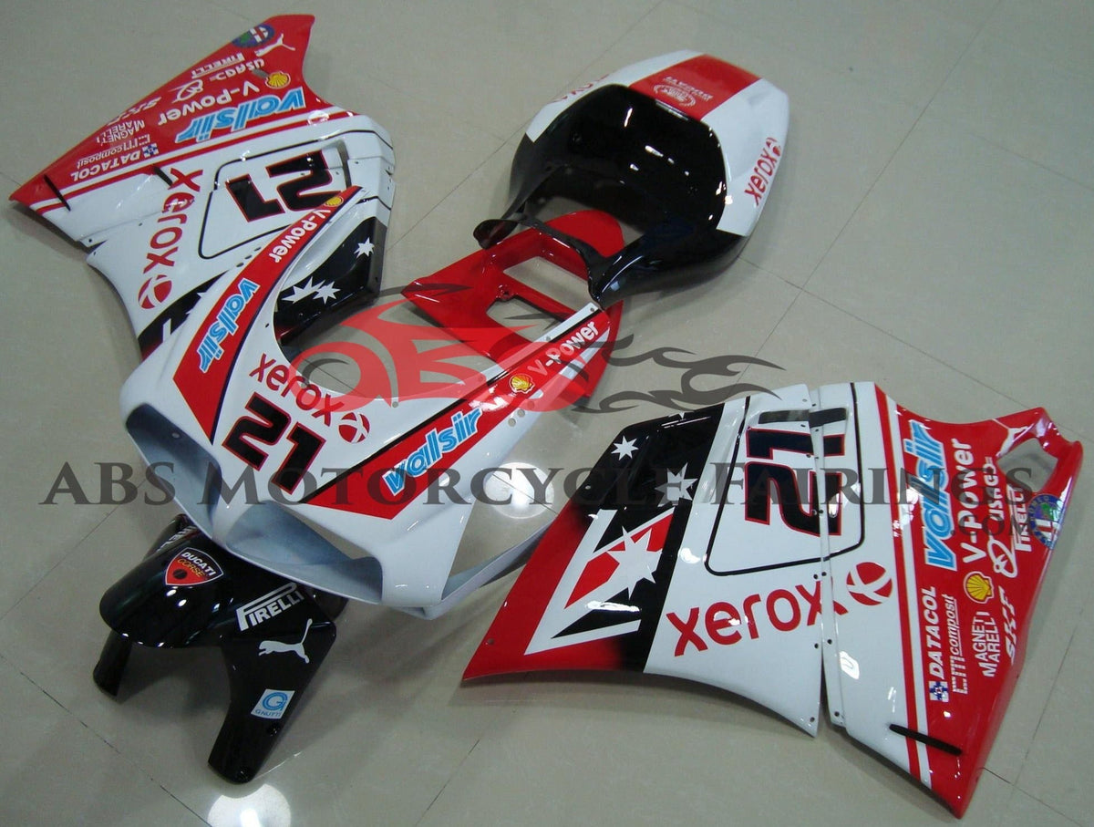 Ducati 748 (1994-2003) White, Red & Black #21 Fairings