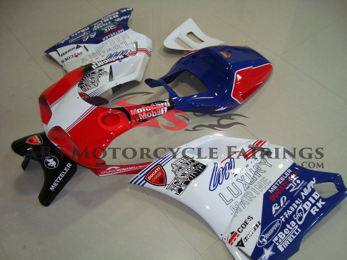 Ducati 916 (1994-1999) White, Red & Blue Fairings