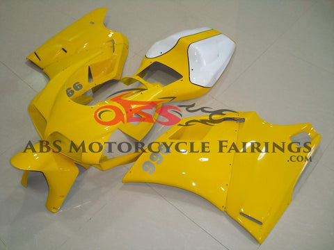 Yellow & White 1998-2002 DUCATI 916