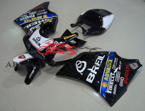 DUCATI 998 (2002-2003) BLACK & WHITE BREIL FAIRINGS