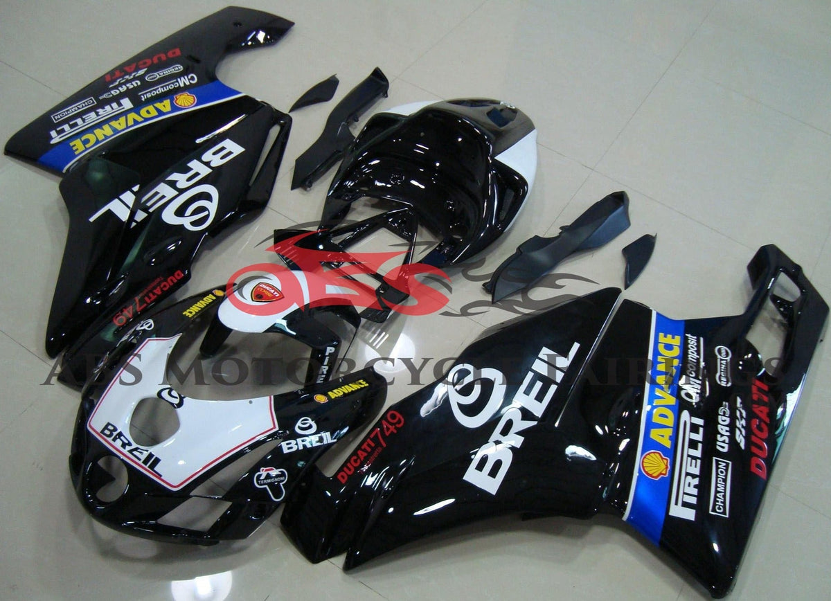 Ducati 749 (2003-2004) Black & White Breil Fairings