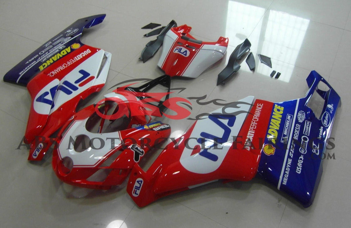 Ducati 749 (2003-2004) Red, White & Blue Fila Fairings