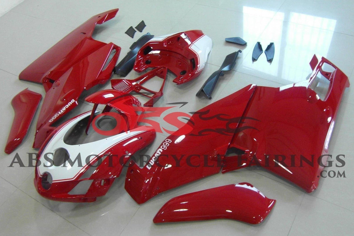 Ducati 749 (2005-2006) Dark Red & White Fairings