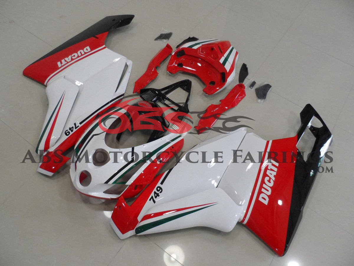 Ducati 749 (2003-2004) White, Red, Green & Black Fairings