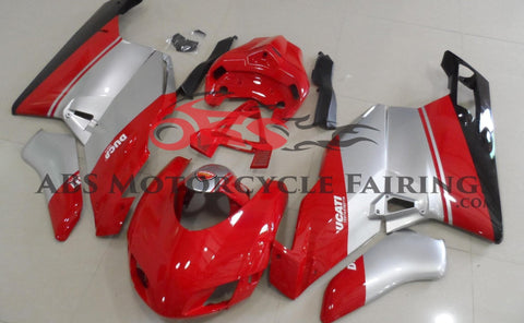 Ducati 749 (2003-2004) Red, Silver & Black Race Fairings