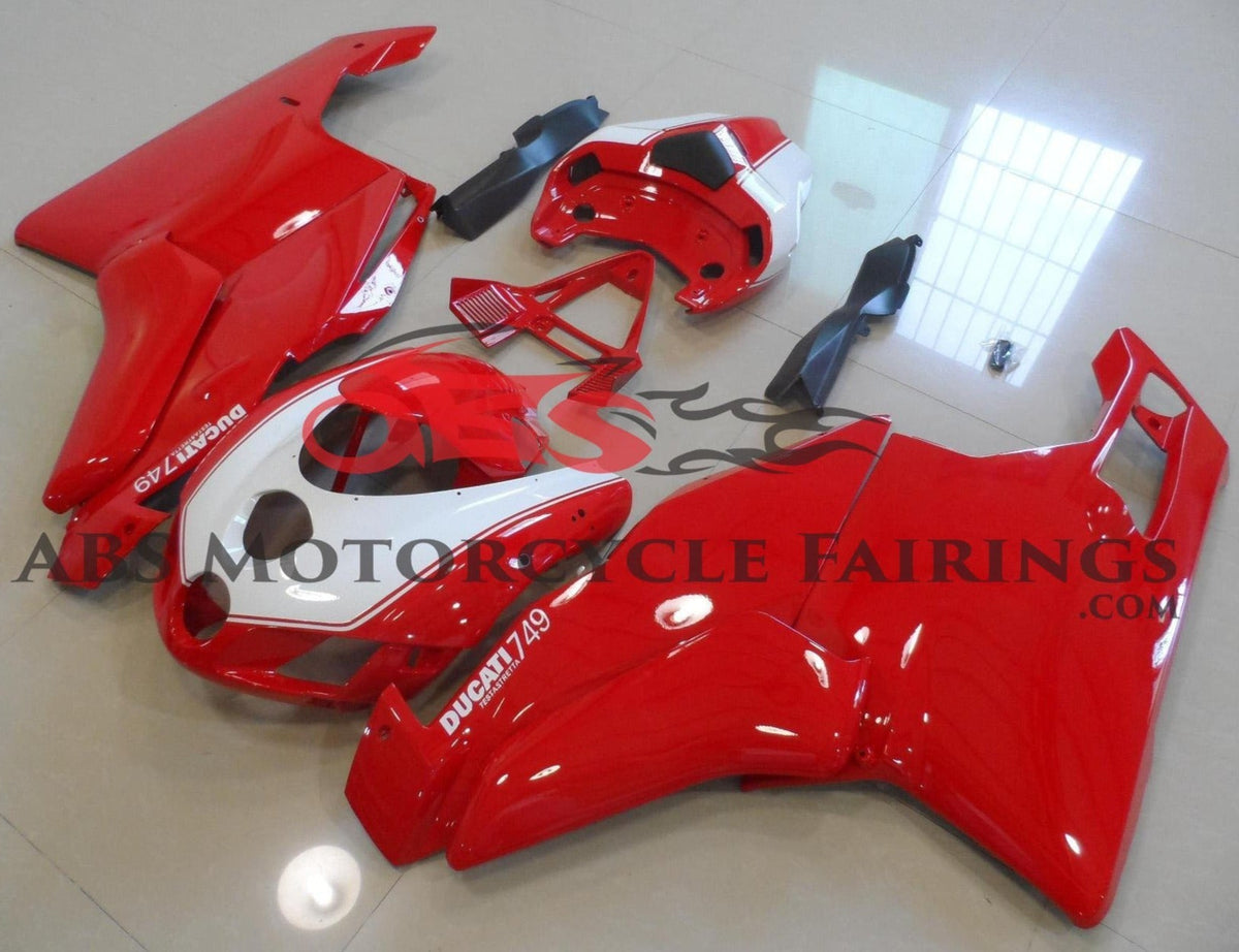 Ducati 749 (2005-2006) Red & White Fairings