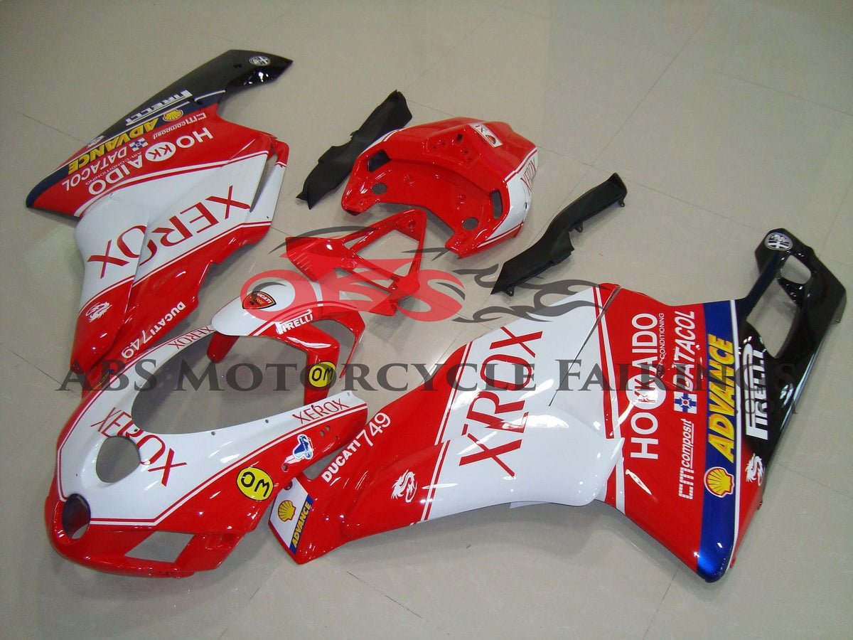 Ducati 749 (2005-2006) Red & White XEROX Fairings