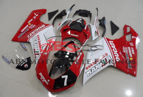 Ducati 1098 (2007-2012) Red, White & Black #7 Fairings