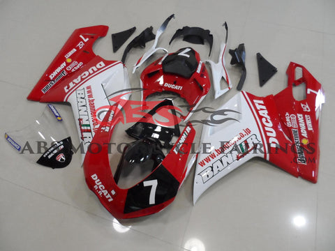 Ducati 848 (2007-2014) Red, White & Black #7 Fairings