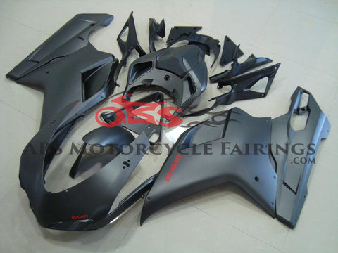 Ducati 848 (2007-2014) Matte Black & Red Fairings