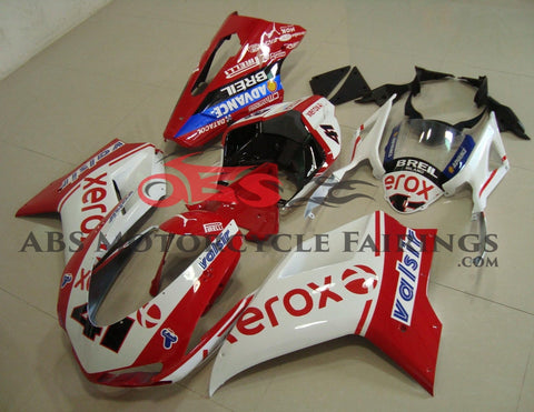 Ducati 1098 (2007-2012) Red, White & Black Xerox #41 Fairings