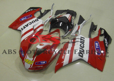 Ducati 848 (2007-2014) Red, White, Black & Yellow Tim #46 Fairings