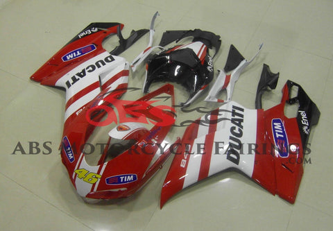 Ducati 1198 (2007-2012) Red, White, Black & Yellow Tim #46 Fairings