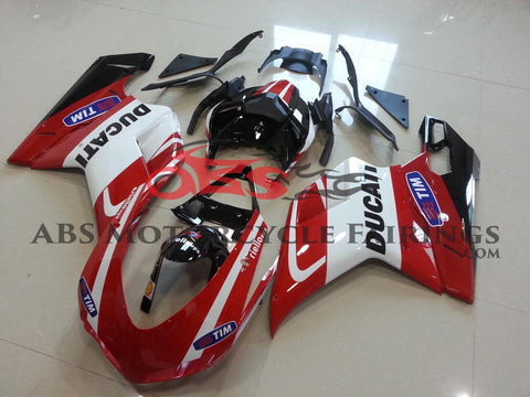 Ducati 1198 (2007-2012) Red, White & Black Tim Fairings