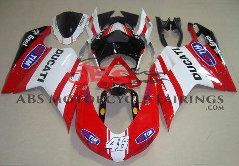 Ducati 1098 (2007-2012) Red, White & Black Tim #46 Fairings