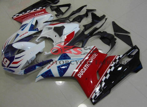 Ducati 1198 (2007-2012) Red, White & Blue Corse Star #69 Fairings