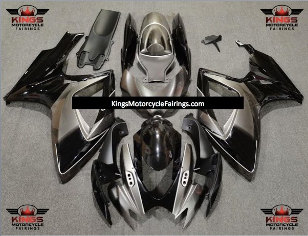 Suzuki GSXR750 (2006-2007) Dark Silver & Black Fairings