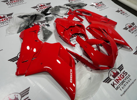 Ducati 1098 (2007-2012) All Red & White Fairings