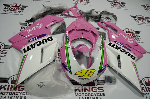 Ducati 1098 (2007-2012) Pink, White, Green & Black Fairings