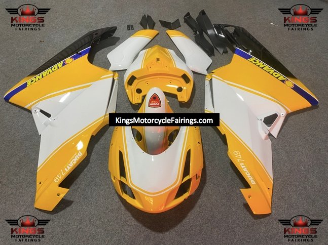 Ducati 749 (2003-2004) Yellow & White Race Fairings