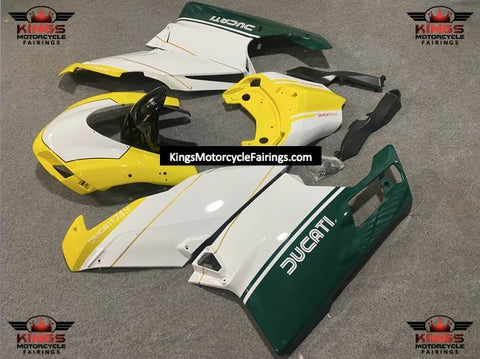 Ducati 749 (2005-2006) Yellow, White & Green Race Fairings