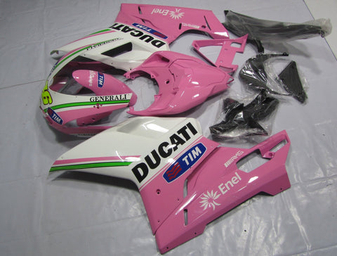 Ducati 848 (2007-2014) Pink, White, Green & Black Fairings