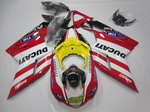 Ducati 848 (2007-2014) Red, White, Black & Yellow Fairings