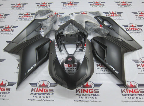 Ducati 848 (2007-2014) Matte Black & Matte Gray Fairings