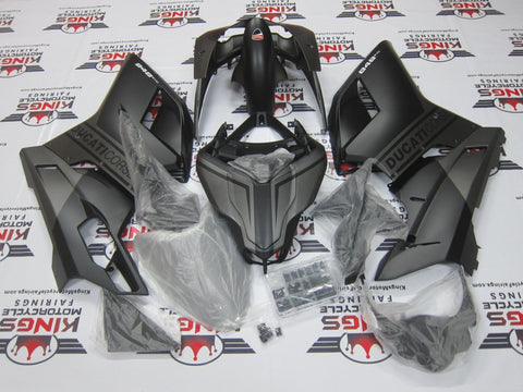 Ducati 848 (2007-2014) Matte Black & Matte Gray Fairings