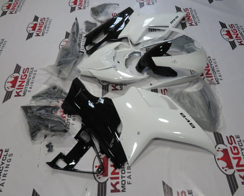 Ducati 848 (2007-2014) Pearl White & Black Fairings