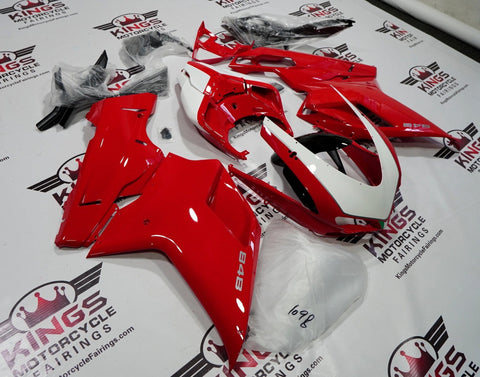 Ducati 848 (2007-2014) Red & White Fairings