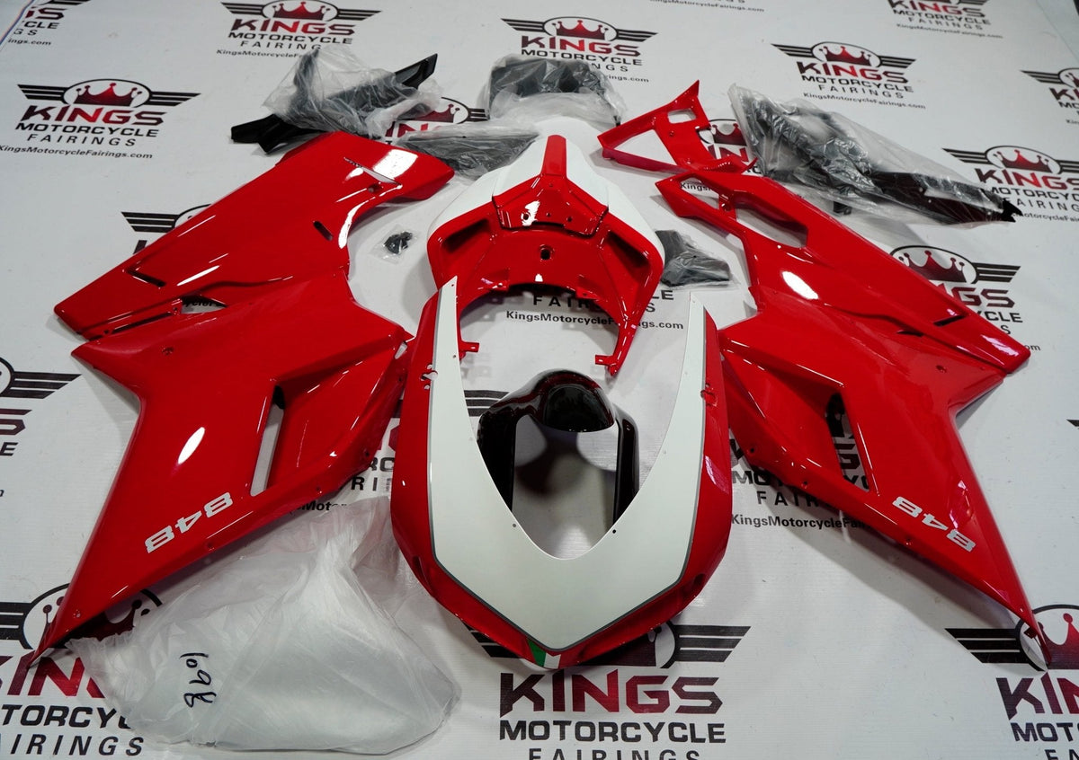 Ducati 848 (2007-2014) Red & White Fairings