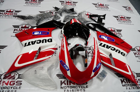 Ducati 848 (2007-2014) Red, White & Black Tim Fairings