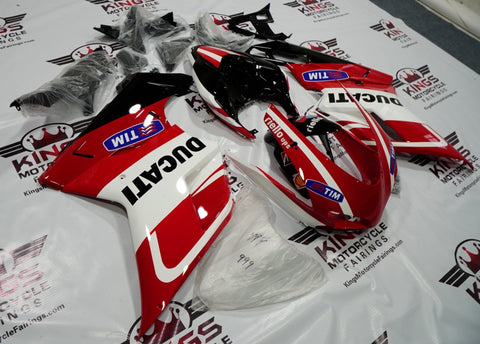 Ducati 848 (2007-2014) Red, White & Black Tim Fairings