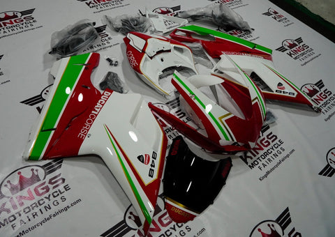 Ducati 848 (2007-2014) Red, White, Green & Gold Fairings