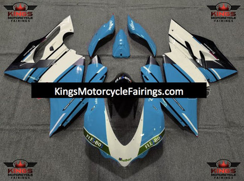 Ducati 959 Panigale Fairings (2015-2016) Light Blue, White, Black