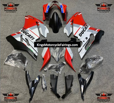 Ducati 959 Panigale Fairings (2015-2016) Matte Red, Gray