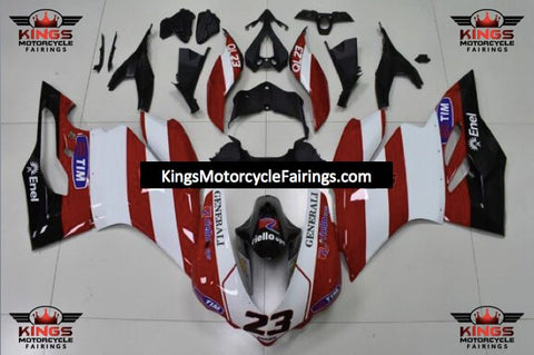 Ducati 959 Panigale Fairings (2015-2016) Red, White, Black Generali