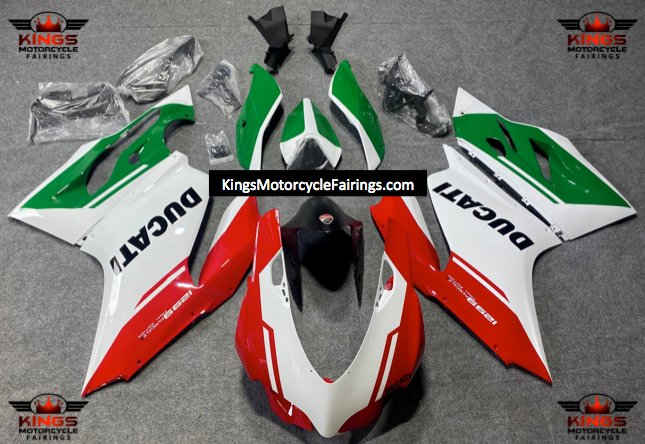 Ducati 959 Panigale Fairings (2015-2016) White, Red, Green