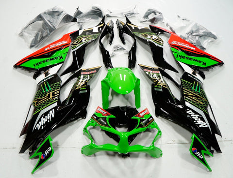 FAIRING KIT FOR A KAWASAKI NINJA ZX6R 636 (2019-2023) BLACK, GREEN, YELLOW, WHITE, RED & GOLD