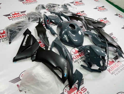 FAIRING KIT FOR A KAWASAKI NINJA ZX6R 636 (2019-2023) DARK NARDO GRAY & MATTE BLACK