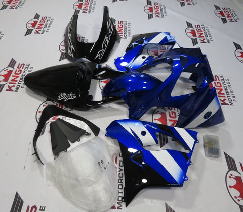 Fairing Kit for a Kawasaki ZX-9R (2002-2003) Blue, Black & White