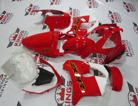 Fairing Kit for a Kawasaki ZX-9R (2002-2003) Red, White, Black & Orange