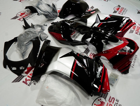 Fairing kit for a Kawasaki Ninja 250R (2008-2013) Black, Red & Silver