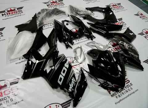 Fairing kit for a Kawasaki Ninja 400 (2018-2023) Black & Gray