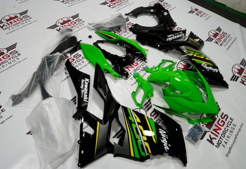 Fairing kit for a Kawasaki Ninja 400 (2018-2023) Green, Black & Yellow