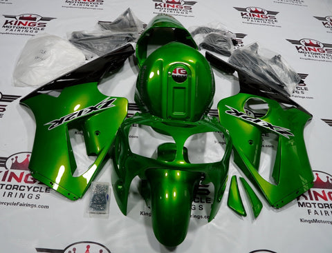 Fairing kit for a Kawasaki Ninja ZX12R (2000-2001) Green & Black